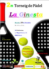 2n Torneig de Padel de La Ginesta